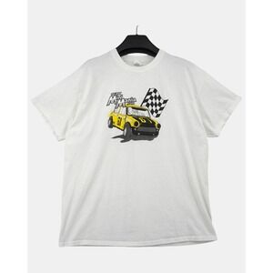 Mini Mania Mini Cooper Racing Graphic T-Shirt Men's XL White Gildan